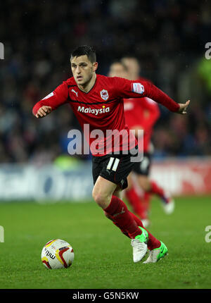 Football - championnat de football npower - Cardiff City / Sheffield mercredi - Cardiff City Stadium. Craig Conway de Cardiff City Banque D'Images