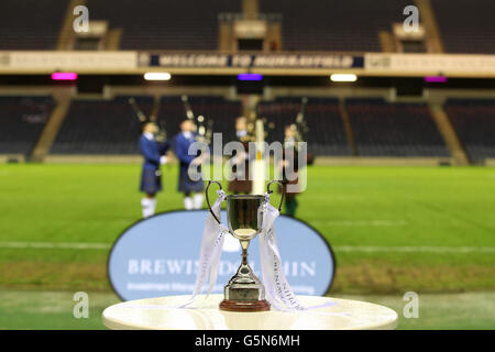 Rugby Union - Brewin Dolphin sous 18's Cup Final - George Watson's College Merchiston Castle School v - Murrayfield Banque D'Images