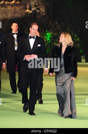 Le prince William le duc de Cambridge arrive pour la première britannique du Hobbit : un voyage inattendu à l'Odeon Leicester Square, Londres. Banque D'Images