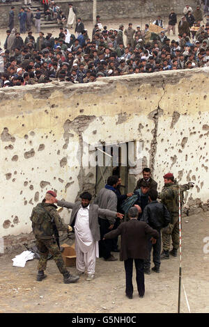 Le foule afghane Banque D'Images