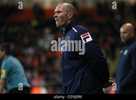 Soccer - npower Football League Championship - Blackpool v Blackburn Rovers - Bloomfield Road Banque D'Images