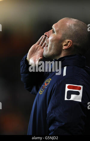 Soccer - npower Football League Championship - Blackpool v Blackburn Rovers - Bloomfield Road Banque D'Images