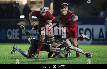 Rugby Union - RaboDirect PRO12 - Glasgow Warriors v Edinburgh Rugby - Scotstoun Stadium Banque D'Images