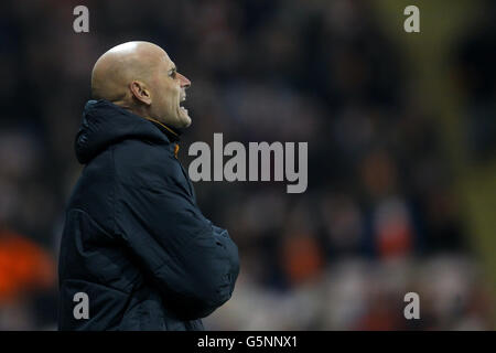 Football - npower football League Championship - Blackpool / Wolverhampton Wanderers - Bloomfield Road.Stale Solbakken, Wolverhampton Wanderers Manager Banque D'Images