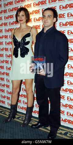 Acress Alice Evans aux Empire film Awards du Dorchester Hotel à Londres Banque D'Images