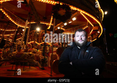 Ryan Grant des Glasgow Warriors lors de l'annonce de l'équipe à George Square, Glasgow. Banque D'Images