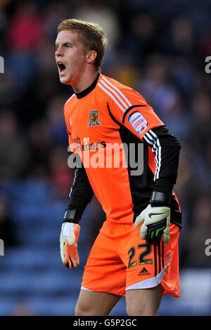 Soccer - championnat de la npower football League - Blackburn Rovers v Hull City - Ewood Park. Gardien de but Ben Amos, Hull City. Banque D'Images