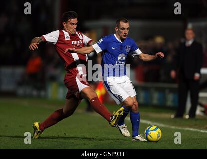 Football - FA Cup - Troisième round - Everton v ville de Cheltenham - Whaddon Road Banque D'Images