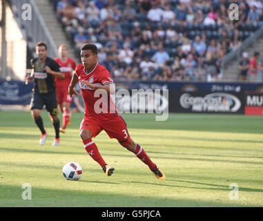 Chester, Pennsylvanie, USA. 22 Juin, 2016. Chicago Fire's BRANDON VINCENT (3) en action lors du match contre l'Union de Philadelphie au stade de l'énergie Talen Chester Ohio Crédit : Ricky Fitchett/ZUMA/Alamy Fil Live News Banque D'Images