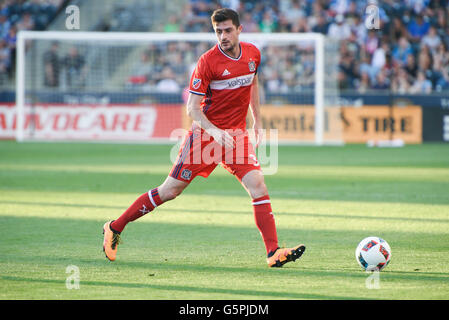 Chester, Pennsylvanie, USA. 22 Juin, 2016. L'incendie de Chicago du COCIS RAZVAN (30) en action lors du match contre l'Union de Philadelphie au stade de l'énergie Talen Chester Ohio Crédit : Ricky Fitchett/ZUMA/Alamy Fil Live News Banque D'Images