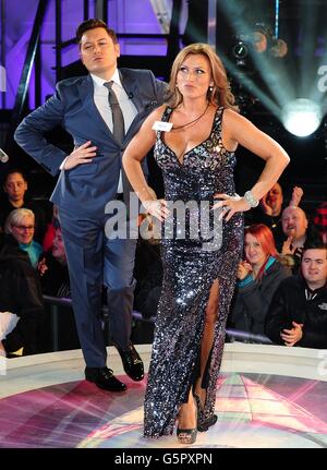 Brian Dowling et Tricia Penrose arrivent au lancement de Celebrity Big Brother 2013, Elstree Studios, Borehamwood. Banque D'Images