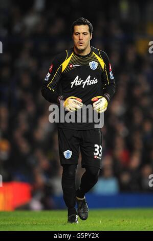 Soccer - Barclays Premier League - Chelsea / Queens Park Rangers - Stamford Bridge. Soares Julio Cesar, gardien de but des Queens Park Rangers Banque D'Images