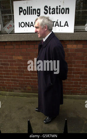 Le Premier ministre irlandais Bertie Ahern Banque D'Images