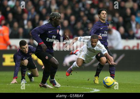 Football - FA Cup - Troisième round - Swansea City v Arsenal - stade Liberty Banque D'Images