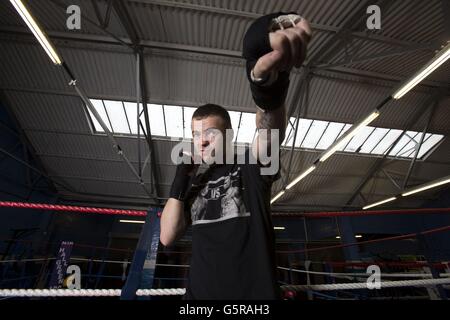 Boxe - Frankie Gavin Photocall - Hall de sport vert Banque D'Images