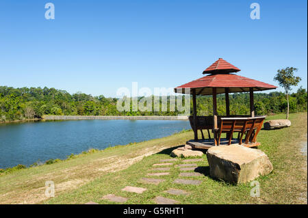 Réservoir Pavilion mountain Parc national Khao Yai à Nakhon Ratchasima, Thaïlande Banque D'Images