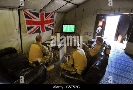 Le prince Harry période de service en Afghanistan Banque D'Images