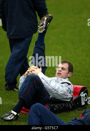 L'ANGLETERRE DE RUGBY KYRAN BRACKEN Banque D'Images