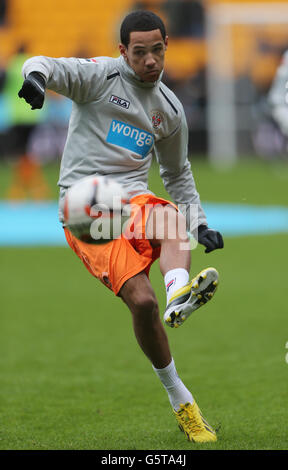 Football - npower football League Championship - Wolverhampton Wanderers v Blackpool - Molineux.Thomas Ince, Blackpool Banque D'Images