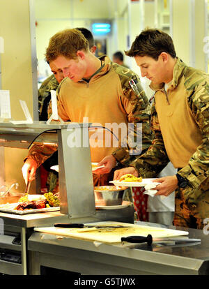 Le prince Harry période de service en Afghanistan Banque D'Images