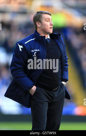Football - championnat de npower football League - Birmingham City / Nottingham Forest - St Andrew's.Lee Clark, directeur de la ville de Birmingham Banque D'Images