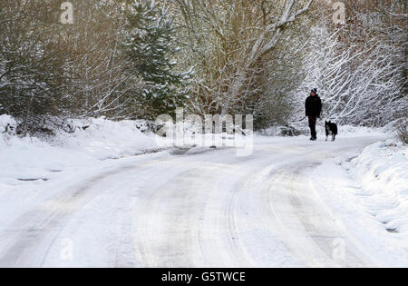 Météo d'hiver 5ème févr. Banque D'Images