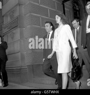 Affaire Profumo - Stephen Ward procès - Christine Keeler - Old Bailey, London Banque D'Images