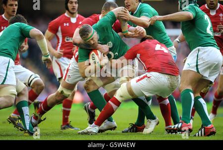 Rugby Union - RBS 6 Nations Championship 2013 - Pays de Galles v Irlande - Millennium Stadium Banque D'Images