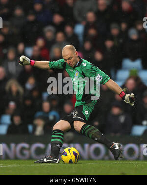 Football - Barclays Premier League - Aston Villa v West Ham United - Villa Park. Brad Guzan, gardien de but Aston Villa Banque D'Images