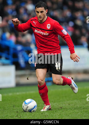 Football - championnat de npower football League - Huddersfield Town / Cardiff City - John Smiths Stadium. Craig Conway de Cardiff City. Banque D'Images