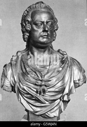François I Stephen, 8.12.1708 - 18.8.1765, empereur romain Saint 13.9.1745 - 18.8.1765, portrait, buste de Balthasar Moll, vers 1765, Banque D'Images