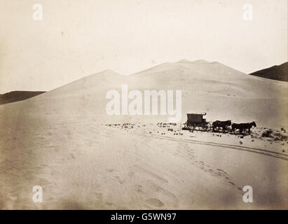 Timothy O'Sullivan - Dunes de sable, désert du Nevada, Carson - Banque D'Images