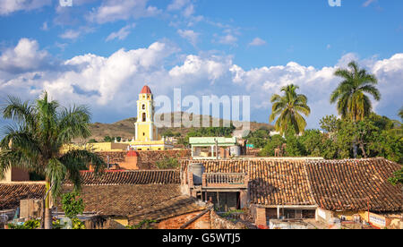 Vue aérienne de Trinidad, Cuba Banque D'Images