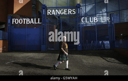 Ibrox Soccer - Vues générales Banque D'Images