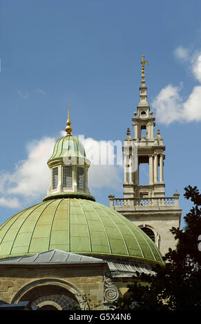 St Stephen Walbrook, église dans la ville de Londres ; et dome tower Banque D'Images