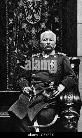 Waldersee, Alfred Count von, 8.4.1832 - 5.3.1904, général allemand, Inspecteur général de l'Inspection de l'Armée III 1901 - 1904, demi-longueur, vers 1903, Banque D'Images