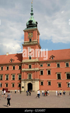 Château de la vieille ville de Varsovie Pologne Mazovie Banque D'Images