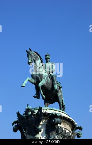 Monument à Nicolas I, Ploshchad Saint-isaac, Saint Petersburg, Russie Banque D'Images