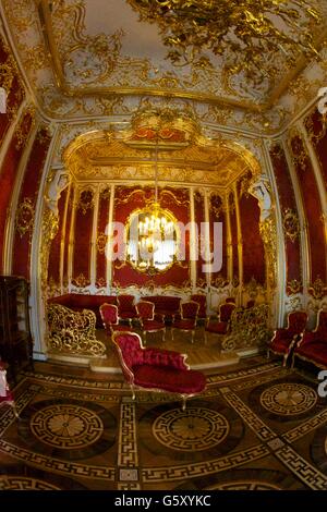 Boudoir de l'Impératrice Maria Alexandrovna, Palais d'hiver, Musée de l'Ermitage, Saint-Pétersbourg, Russie Banque D'Images