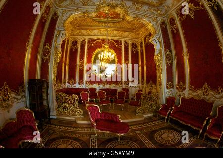 Boudoir de l'Impératrice Maria Alexandrovna, Palais d'hiver, Musée de l'Ermitage, Saint-Pétersbourg, Russie Banque D'Images