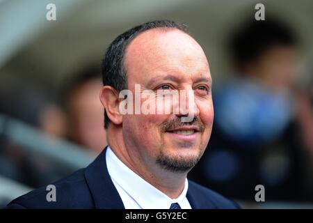 Football - Barclays Premier League - Manchester City / Chelsea - Etihad Stadium. Chelsea mangaer Rafael Benitez avant le lancement Banque D'Images