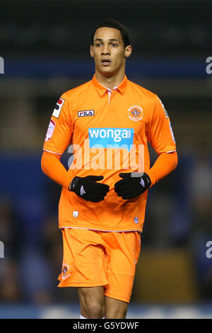 Football - championnat de npower football League - Birmingham City / Blackpool - St Andrew's. Thomas Ince, Blackpool Banque D'Images