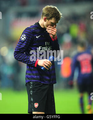 Football - Ligue des Champions - tour de 16 - deuxième manche - Bayern Munich v Arsenal - Allianz Arena Banque D'Images