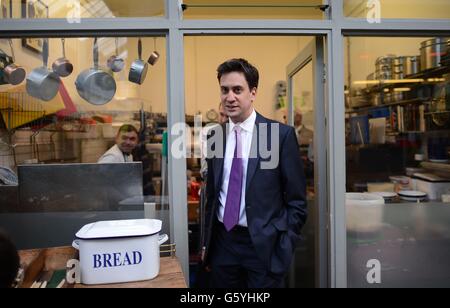 Ed Miliband à Brixton Banque D'Images