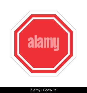Vector red blank sign Illustration de Vecteur