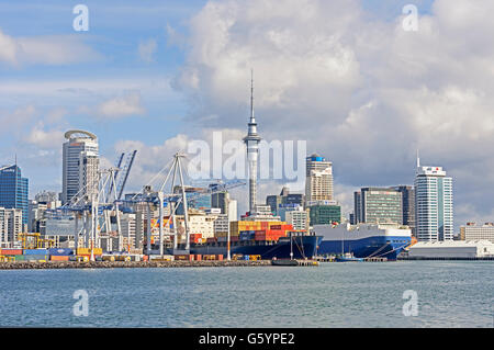 Skyline Auckland, Auckland, île du Nord, Nouvelle-Zélande Banque D'Images