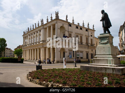 Palazzo Chiericati, Piazza Matteotti Vicenza Italie. Une villa palladienne. Banque D'Images