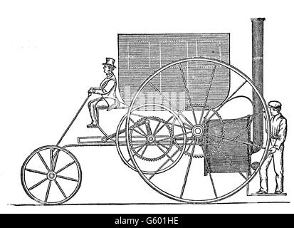 Locomotive Trevithick1803. Richard Trevithick ( 1771 -1833) était un inventeur et ingénieur minier de Cornwall Banque D'Images