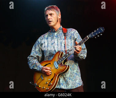 Paul Weller joue à Hyde Park Banque D'Images