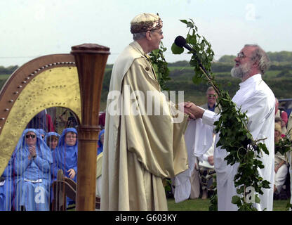 Le Dr Rowan Williams - l'induction de druide Banque D'Images